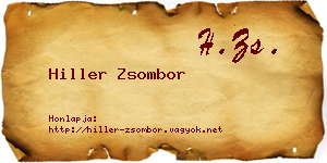 Hiller Zsombor névjegykártya
