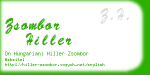 zsombor hiller business card